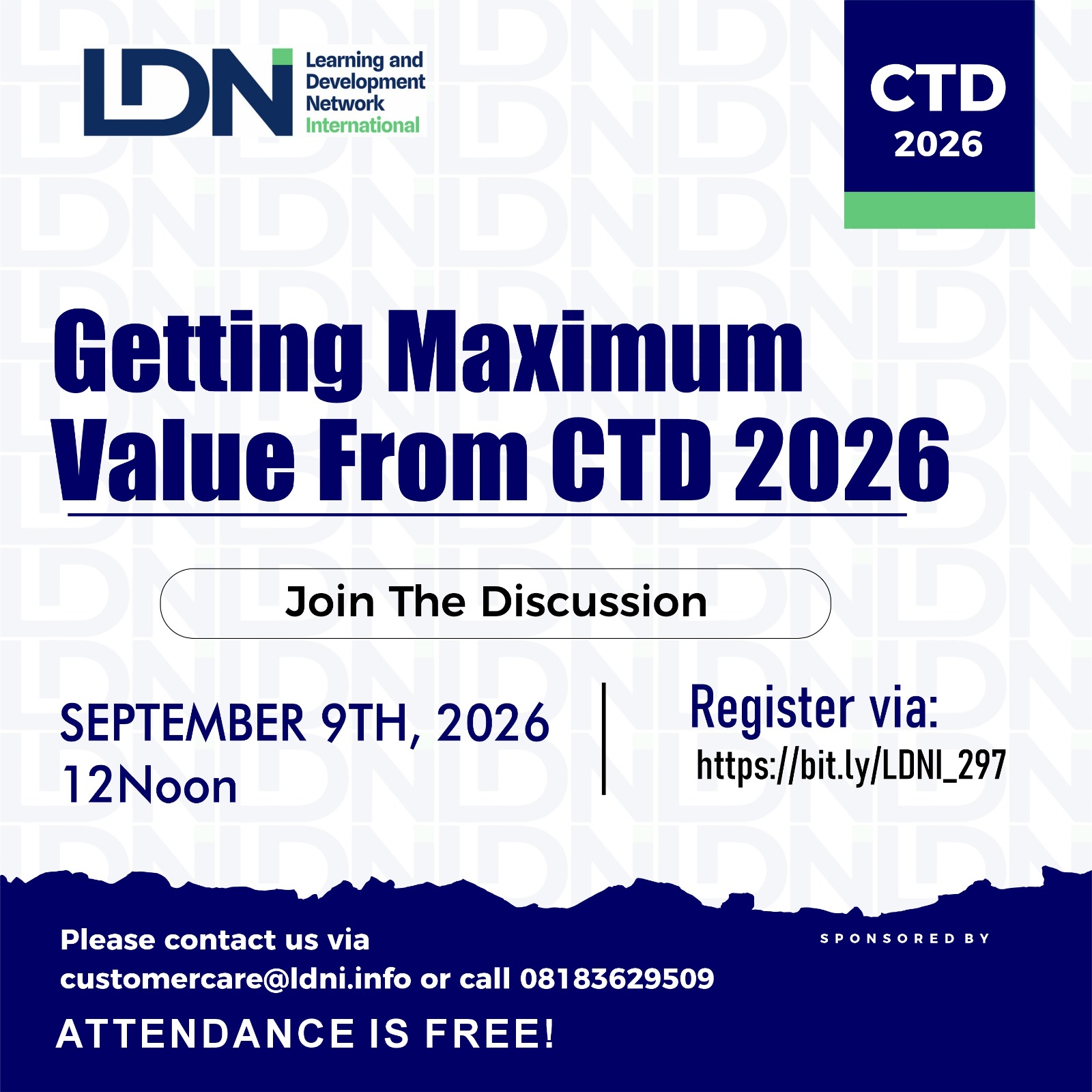 Getting Maximum Value From CTD 2026